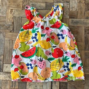 Hanna Andersson Toddler Fruit Summer Outfit Top Only Size 85(US 2T)